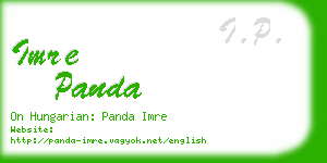 imre panda business card